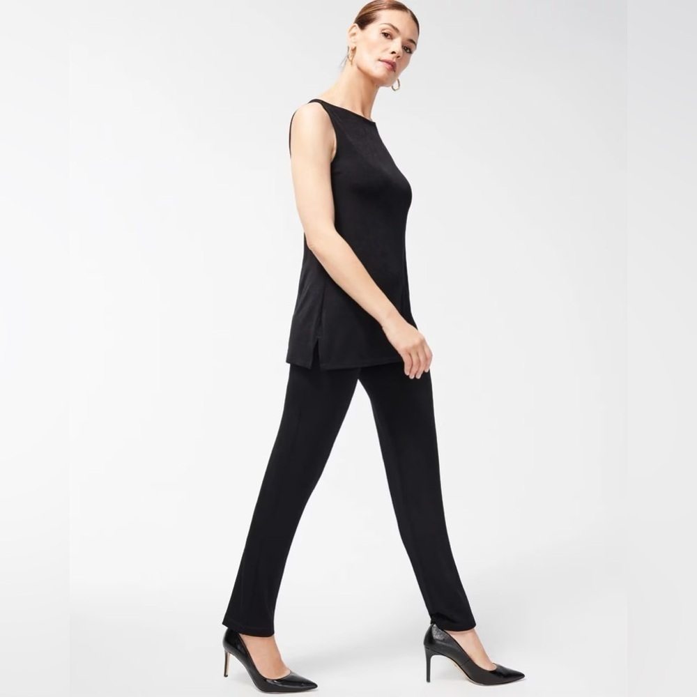 NWT Chico's Travelers Essential Slim Pant Black Women’s Size 00R or XS Regular